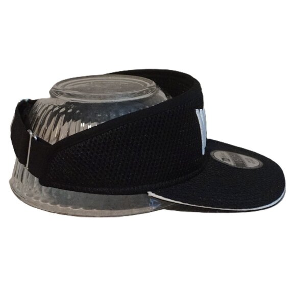 WAAC Black Logo Visor with 3D Embroidered Front New Era Men’s OSFM - Picture 3 of 13